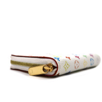 Louis Vuitton Portafoglio Zippy Mini Lin Multicolor Bianco