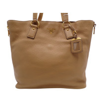 Prada Shopping Leder Karamell