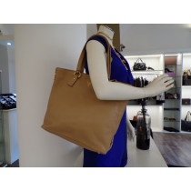 Prada Caramel Leather Shopping Bag