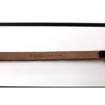 Gucci Bracciale Chocker Metallo, Strass e Pelle Multicolor