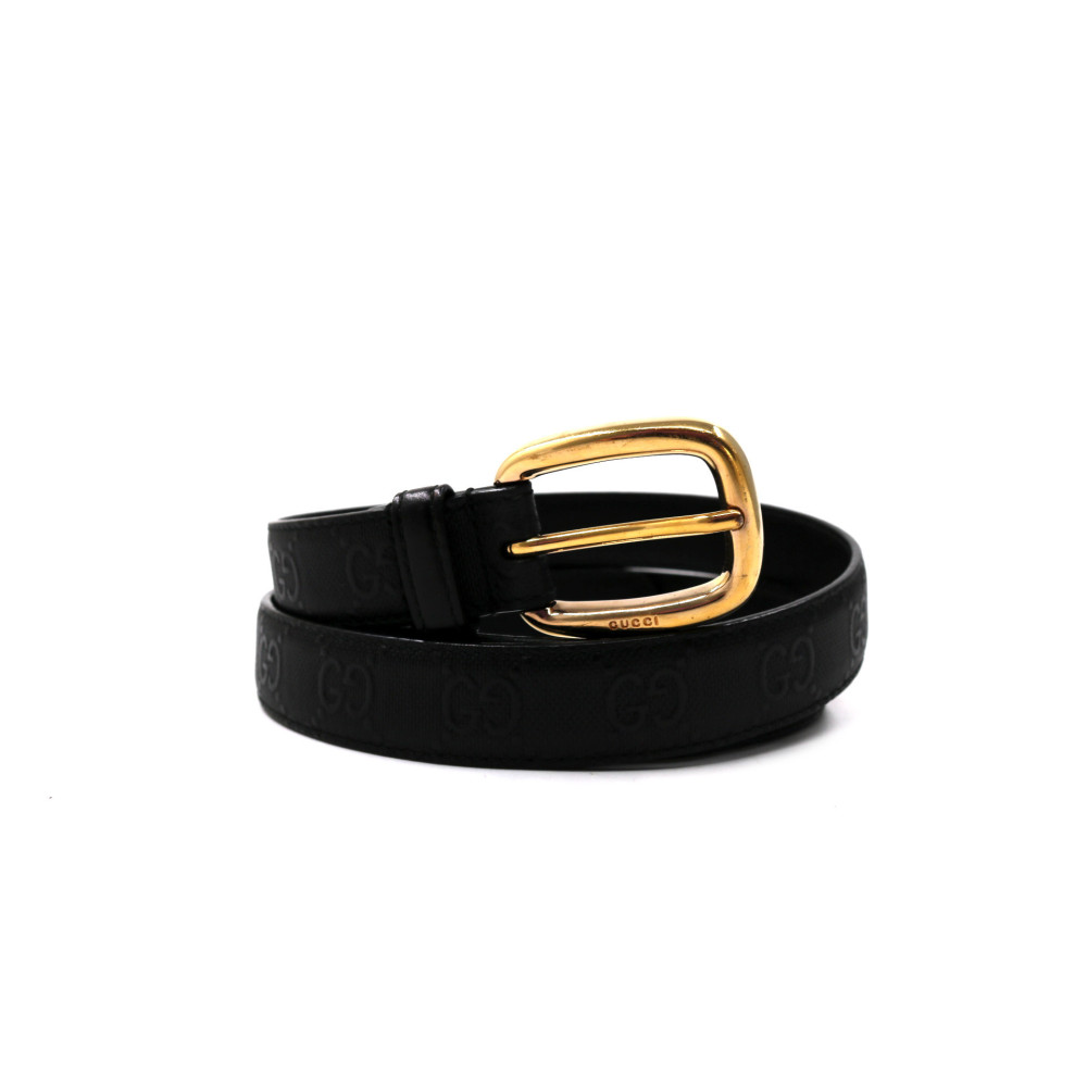 Gucci Cintura Pelle Nera