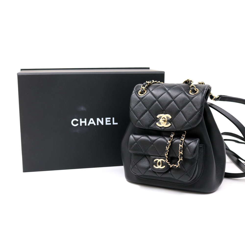 Chanel Zaino Duma Mini Pelle Nera