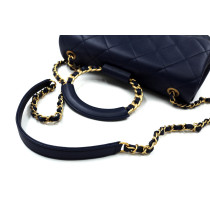 Chanel Tracolla Pelle Blu