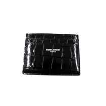 Saint Laurent Portacarte Pelle Nera