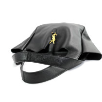 Saint Laurent Le 5 à 7 Grande Pelle di Daino Nera