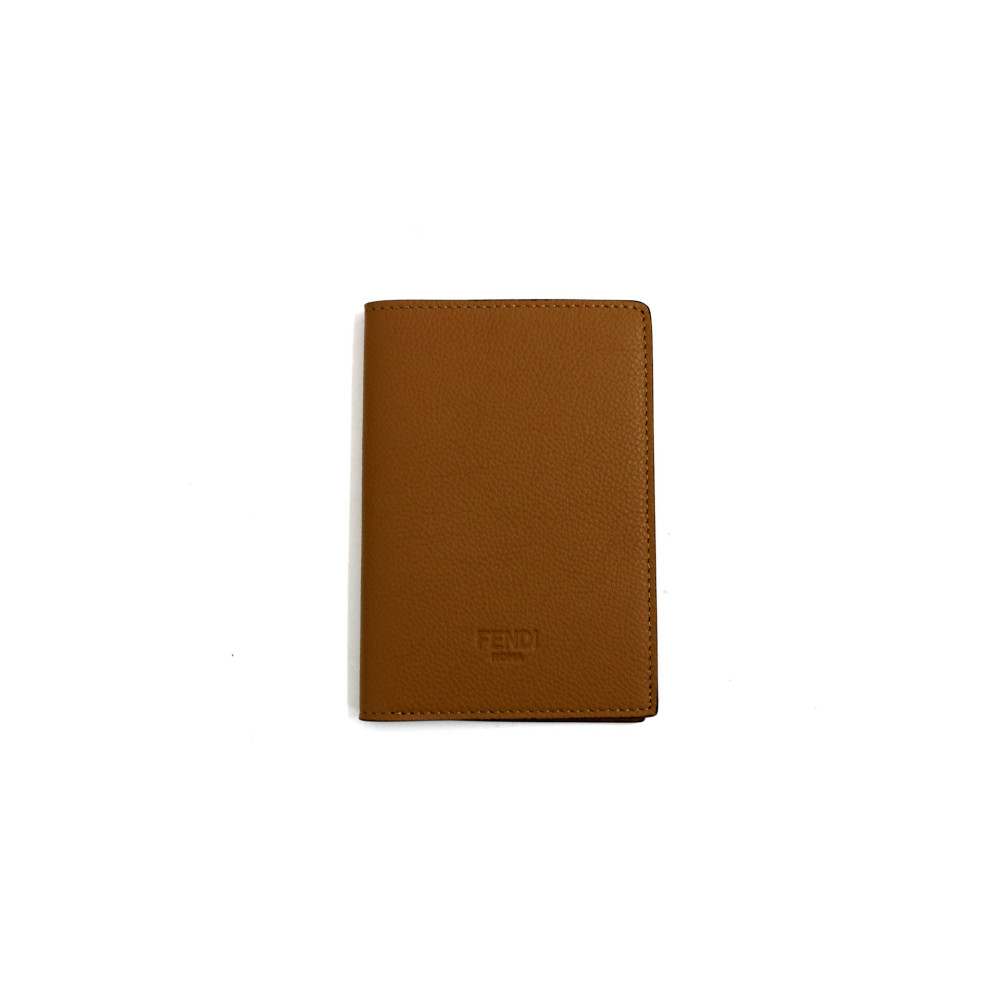 Fendi Portapassaporto Pelle Tortora