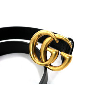 Gucci Cintura Marmont Pelle Nera