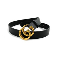 Gucci Cintura Marmont Pelle Nera