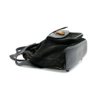 Gucci Zaino Bamboo Camoscio Nero
