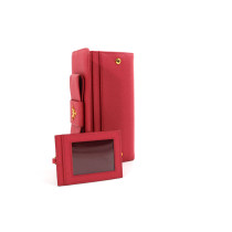 Prada Portafoglio Bow Pelle Saffiano Pink