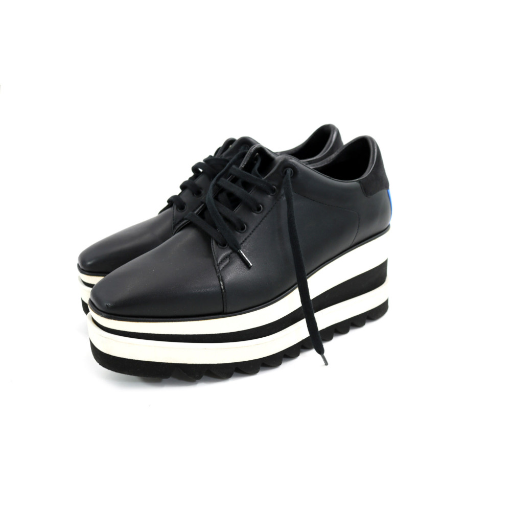 Stella McCartney Sneakers con Zeppa Ecopelle Nera