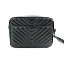 Saint Laurent Camera Bag Pelle Martellata Nera