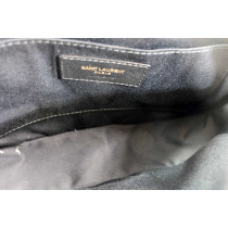 Saint Laurent Camera Bag Pelle Martellata Nera