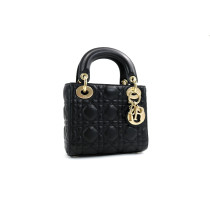 Dior Lady Piccola Pelle Blu Scuro