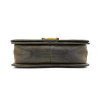Chanel Boy Kahki Taupe Gray Leather