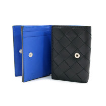 Bottega Veneta Portafoglio Pelle Blu