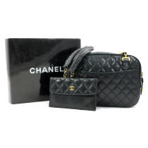 Chanel Camera Bag Vintage Pelle Nera