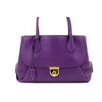 Ferragamo Tote Fiamma East West Pelle Viola