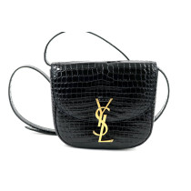 Saint Laurent Kaia Satchel Pelle Stampa Cocco Nera