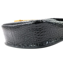 Saint Laurent Kaia Satchel Pelle Stampa Cocco Nera