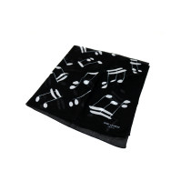 Saint Laurent Foulard Cotone Nero