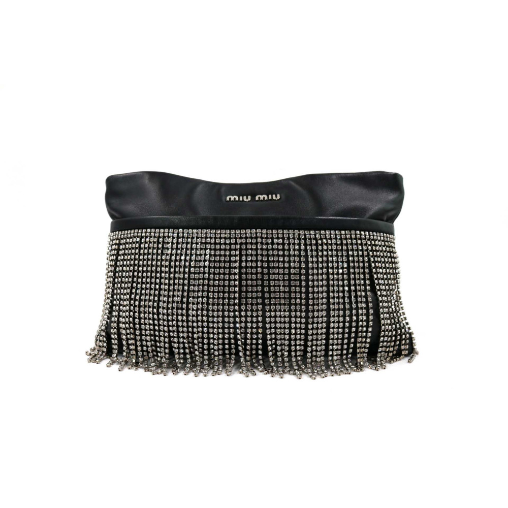 Miu Miu Pochette Pelle Nera