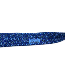 Hermes Cravatta Seta Blu