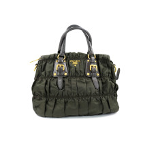 Prada Shopping Tela Marrone