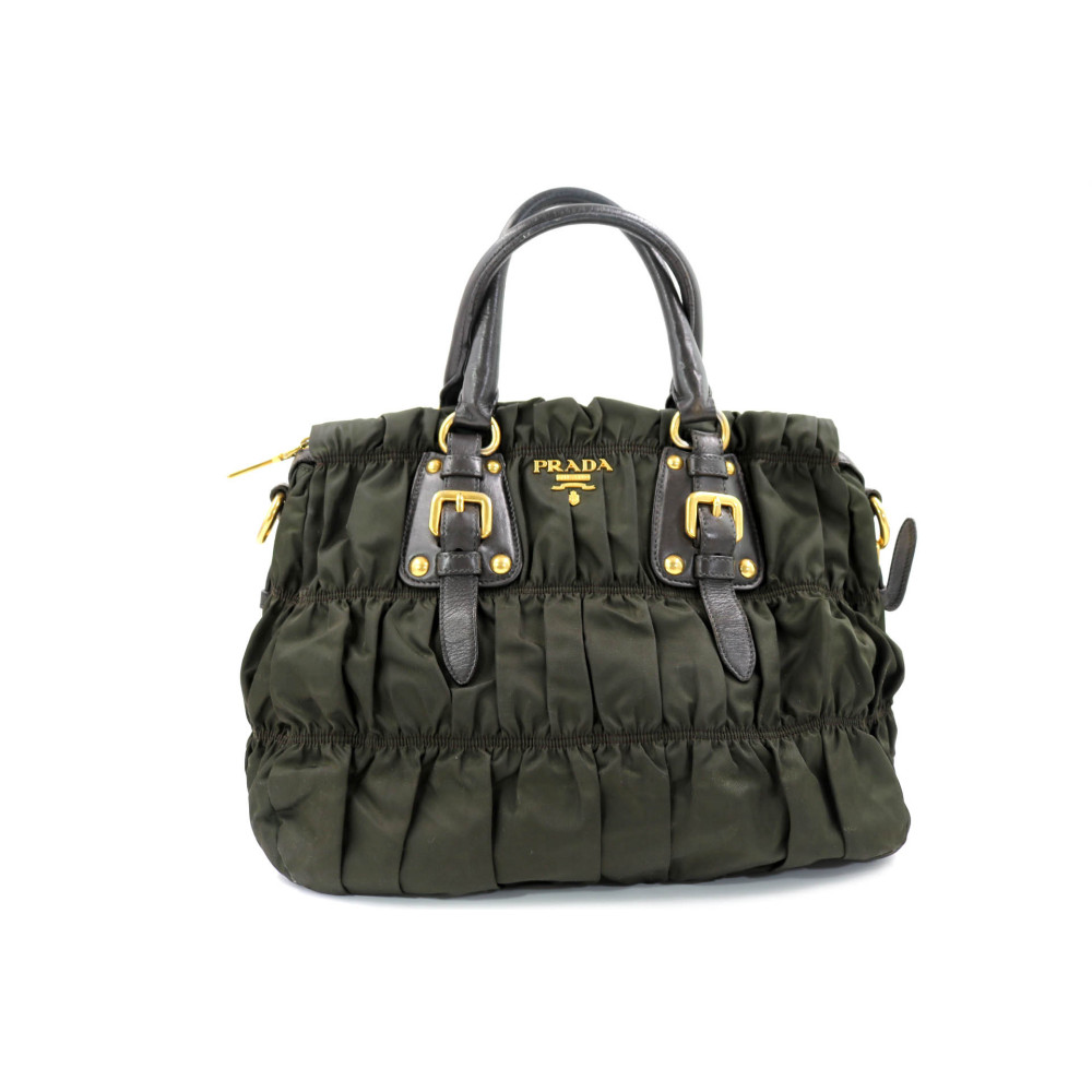 Prada Shopping Tela Marrone