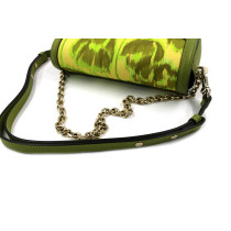 Gucci Tracollina Tessuto Verde e Giallo