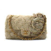 Chanel Classic Flap Tweed Camelie Beige