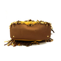 Miu Miu Shopping Pelle Marrone Giallo