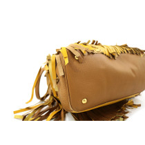 Miu Miu Shopping Pelle Marrone Giallo