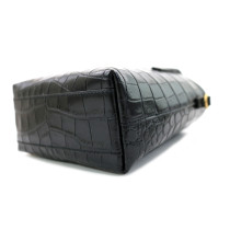 Saint Laurent Tote Bag Mini Toy Pelle Effetto Cocco Nera