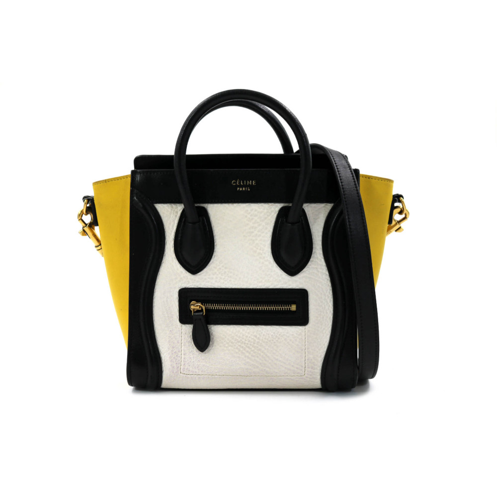Celine Luggage Mini Pelle Tricolor