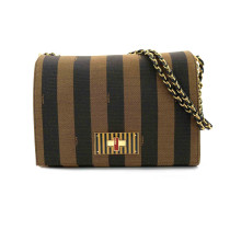 Fendi Tracolla Tela Marrone