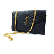 Saint Laurent Cassandre Pelle Nera