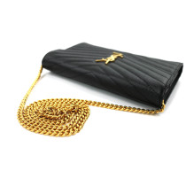 Saint Laurent Cassandre Pelle Nera