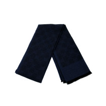Gucci Sciarpa Lana Blu Nera
