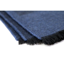 Gucci Sciarpa Lana Blu Nera