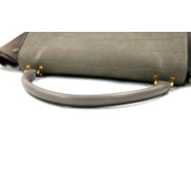 Celine Trapeze Pelle Grigia