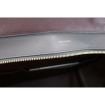 Celine Trapeze Pelle Grigia