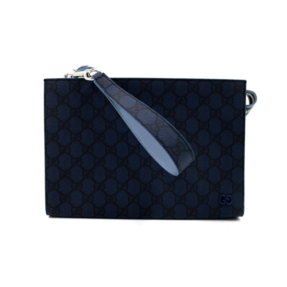 Gucci Pouch Tela Blu