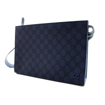 Gucci Pouch Tela Blu