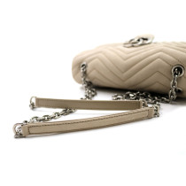 Gucci Marmont Pelle Scamosciata Tortora