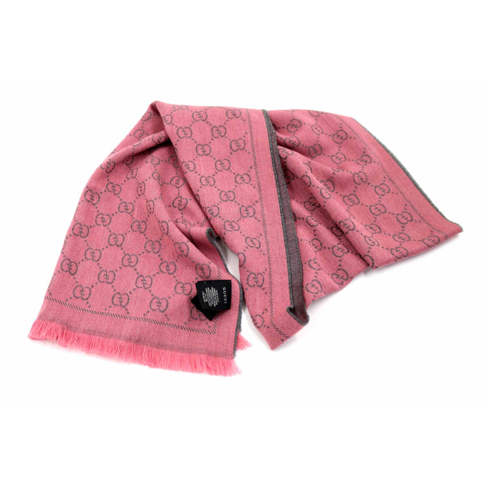Gucci Sciarpa Lana Rosa