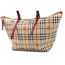 Burberry Tote Bag Check Beige