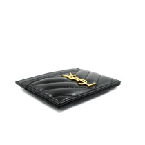 Saint Laurent Portacarte Cassandre Pelle Nera
