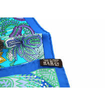 Hermes Foulard Carrè Maitres De La Foret Seta Multicolor Turchese