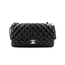 Chanel Classica 11.12 Medium Double Flap Pelle D'Agnello Nera